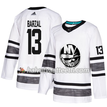 Miesten NHL New York Islanders Pelipaita Mathew Barzal 13 2019 All-Star Adidas Valkoinen Authentic